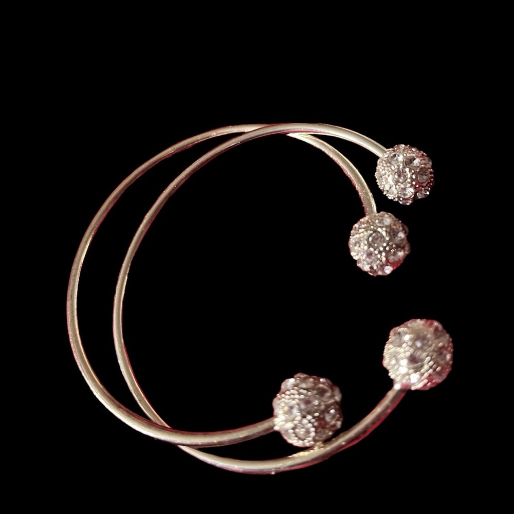 Bling Ball Bangle Bracelet Set